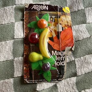 New vintage 5 magnets fruit arjon
